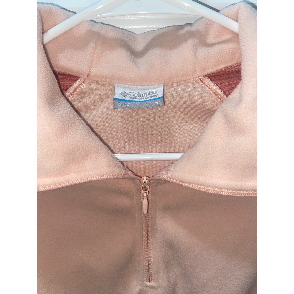Columbia Women's Glacial IV Half Zip Fleece Pullover Pink Coral Small - Picture 4 of 6